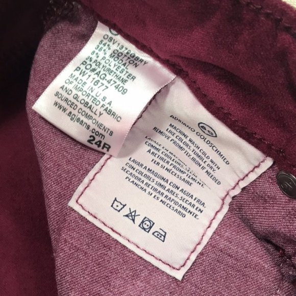 AG The Farrah High Waist Velvet Jeans - Picture 6 of 9